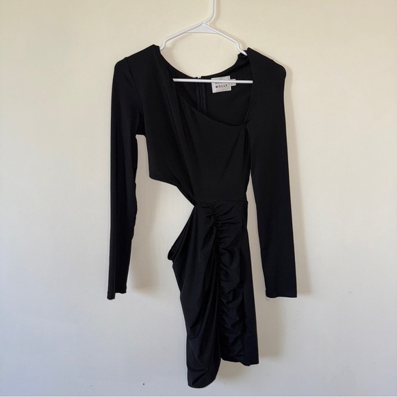 Hello Molly Black One-Shoulder Mini Dress - Picture 2 of 8